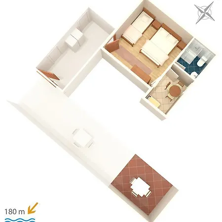 Apartment Studio 4734b Veliki Drvenik